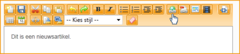 Screenshot InScreen Editor Waxtrapp link toevoegen