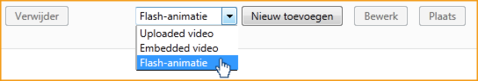 Screenshot InScreen Editor Waxtrapp flash-animatie