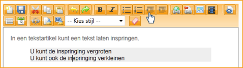 Screenshot InScreen Editor Waxtrapp Inspringing