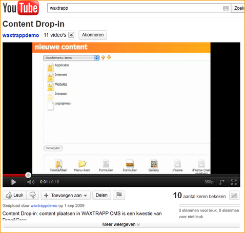 Screenshot InScreen Editor Waxtrapp multimedia-pop-up